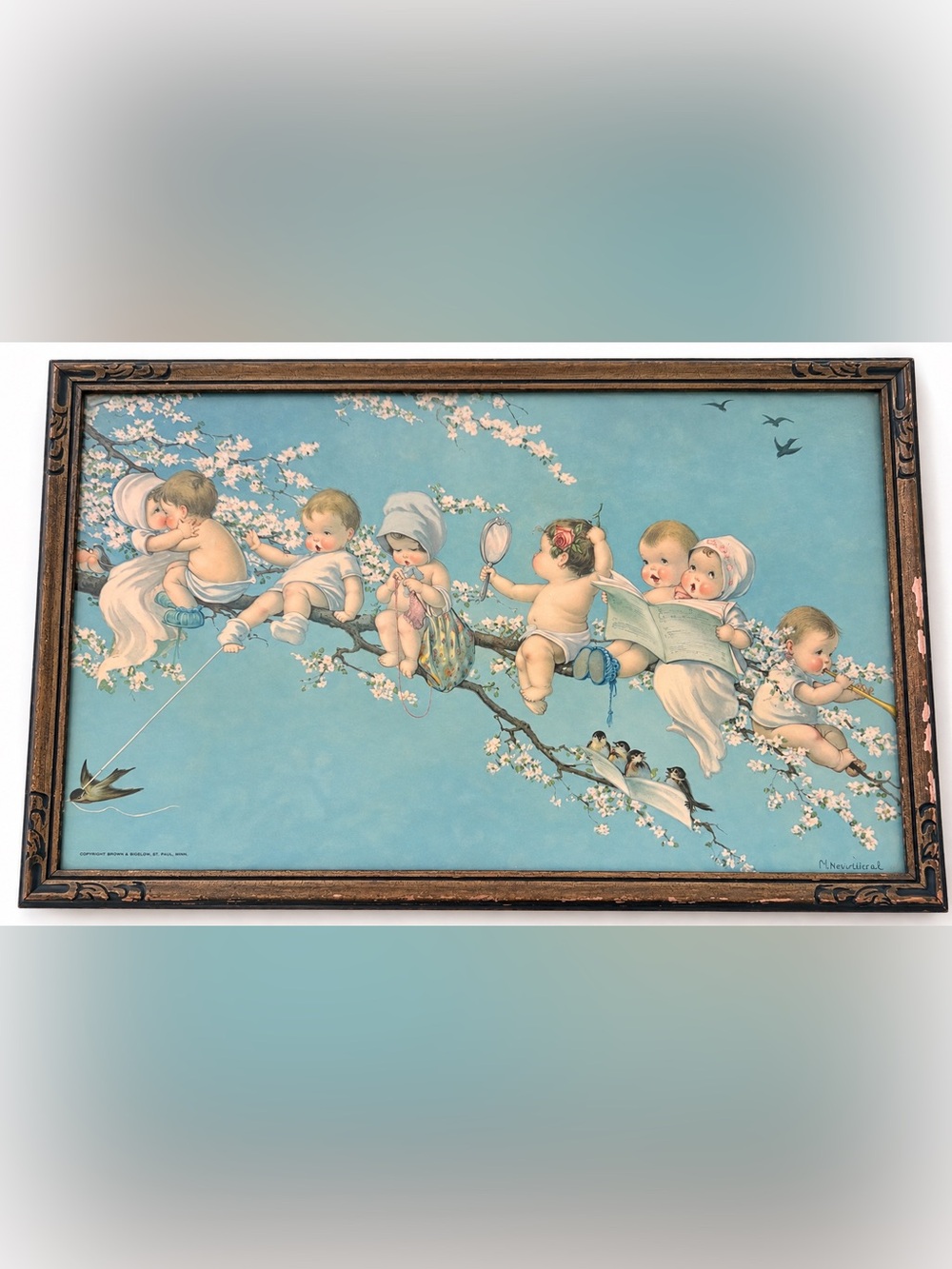 Original c.1910 Joy Budsvvv Love Buds Charles Twelvetrees Chromolithograph